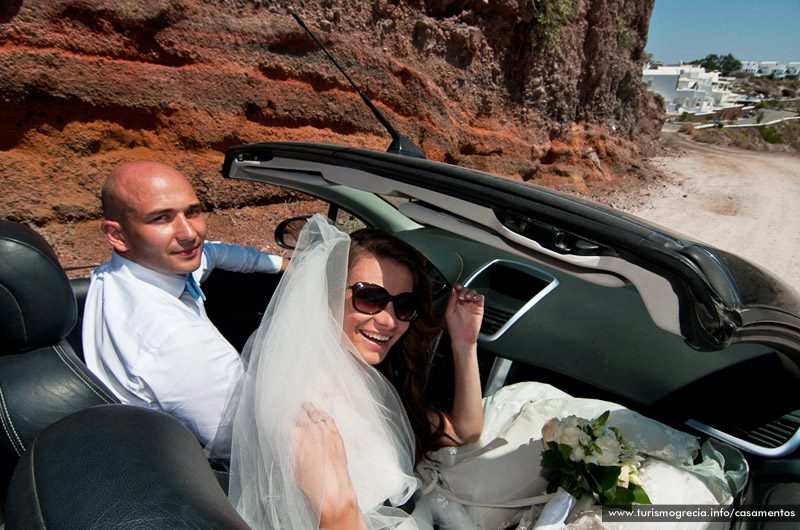 casamento em santorini