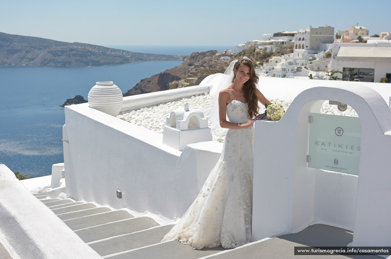 casamento em santorini