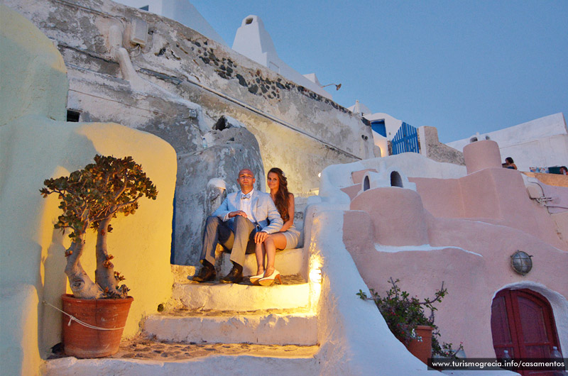 casamento em santorini