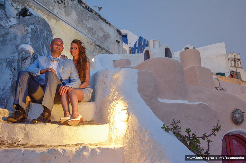 casamento em santorini