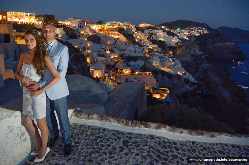 casamento em santorini