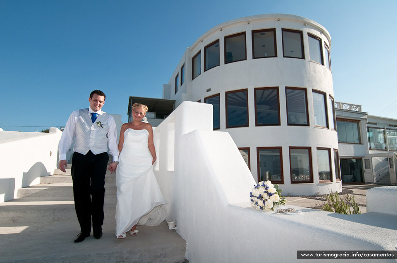 casamento em santorini