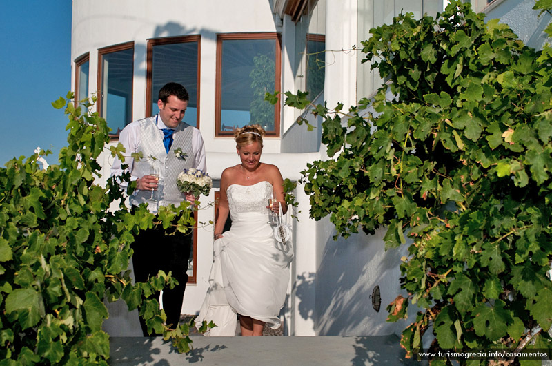 casamento em santorini