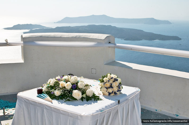 casamento em santorini