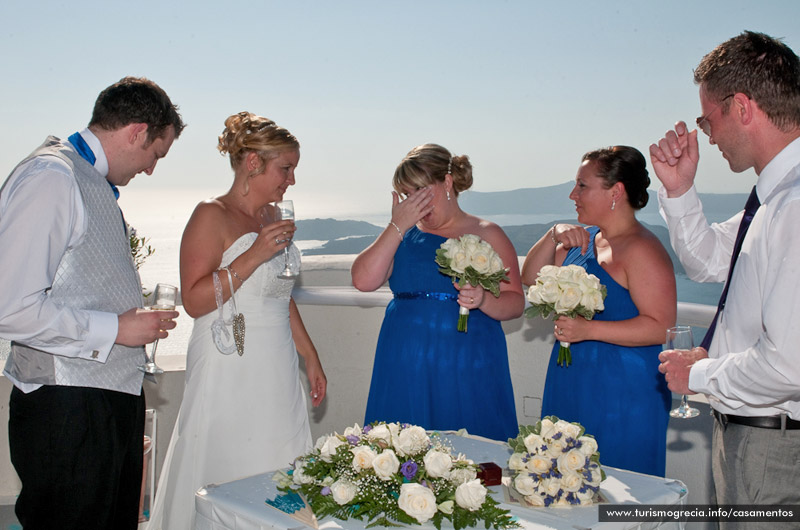 casamento em santorini