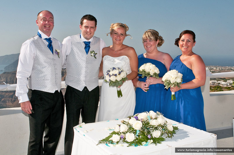 casamento em santorini