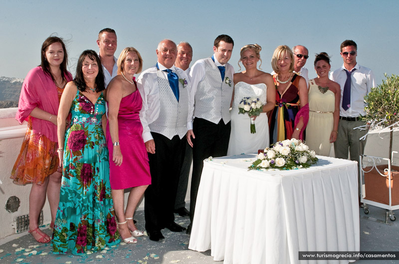 casamento em santorini