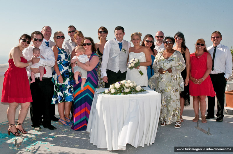 casamento em santorini