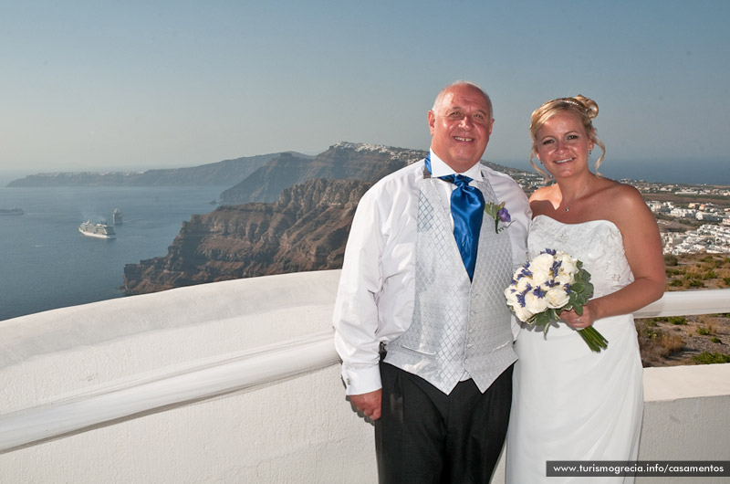 casamento em santorini