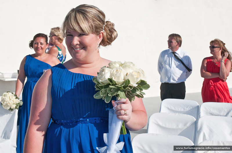 casamento em santorini