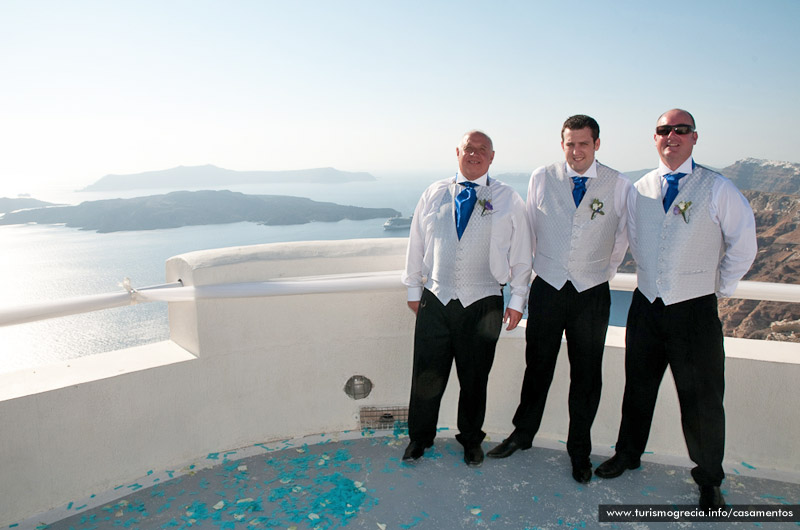 casamento em santorini