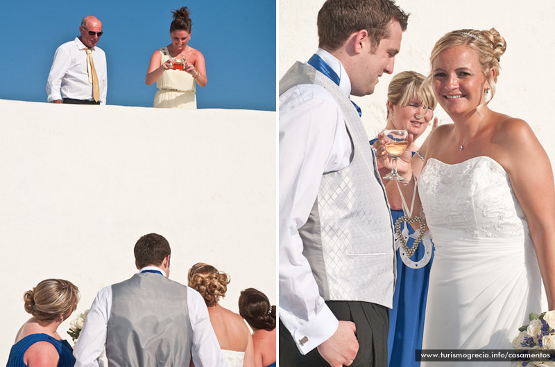 casamento em santorini