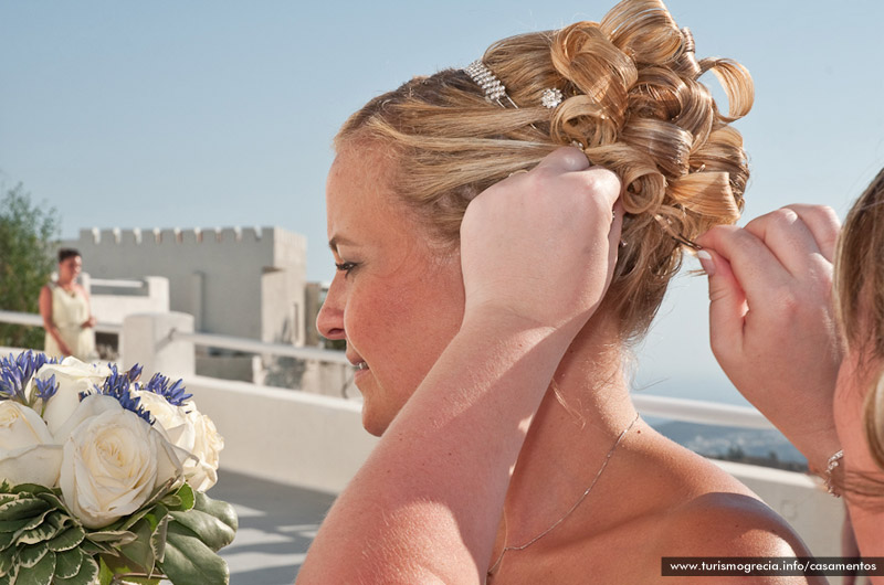 casamento em santorini