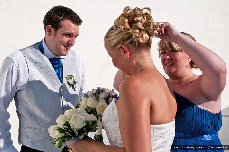 casamento em santorini