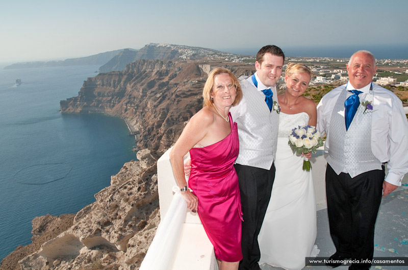 casamento em santorini