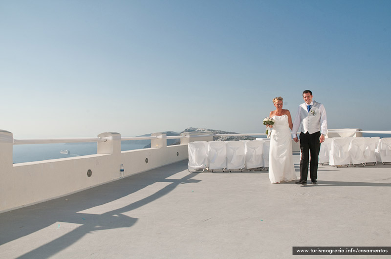 casamento em santorini