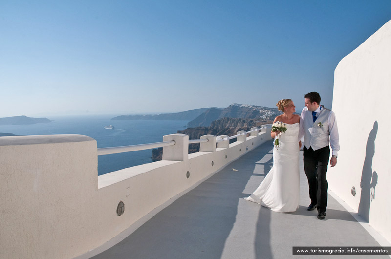 casamento em santorini