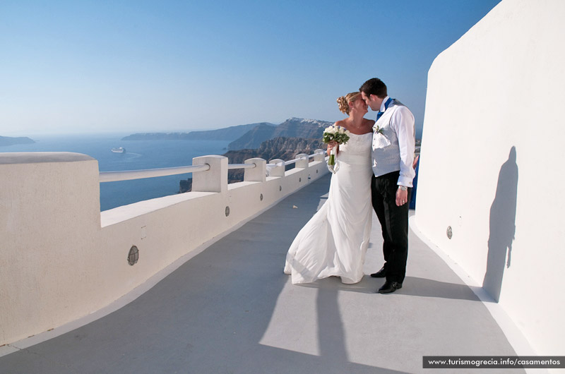 casamento em santorini