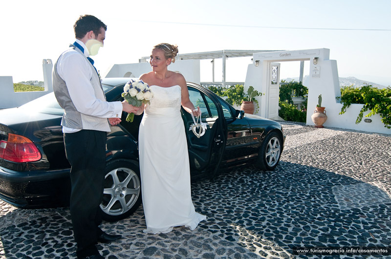 casamento em santorini