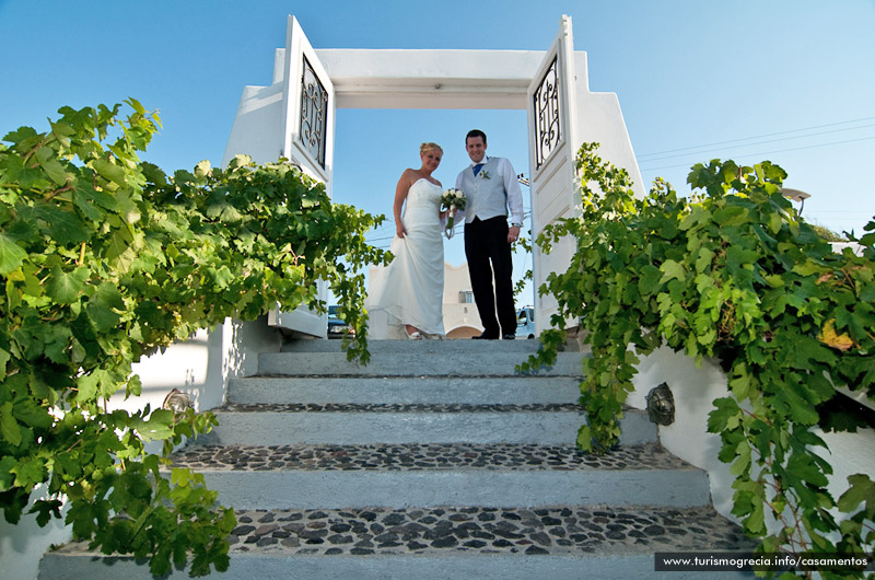 casamento em santorini