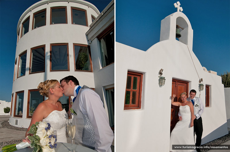 casamento em santorini