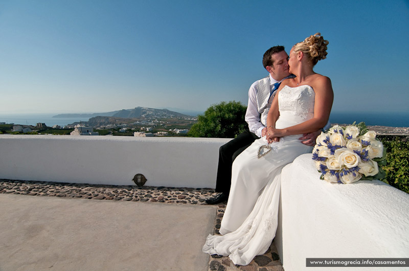 casamento em santorini