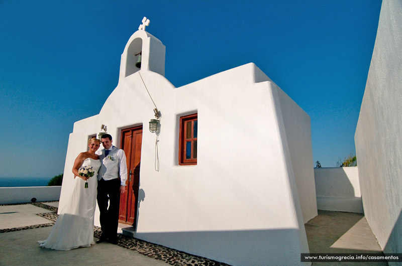 casamento em santorini