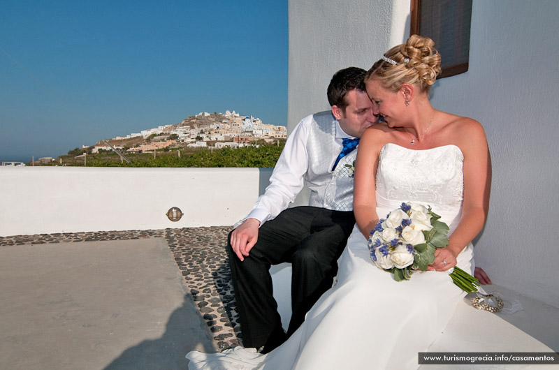 casamento em santorini