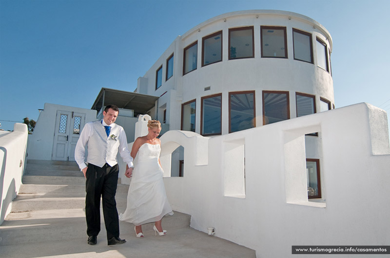 casamento em santorini