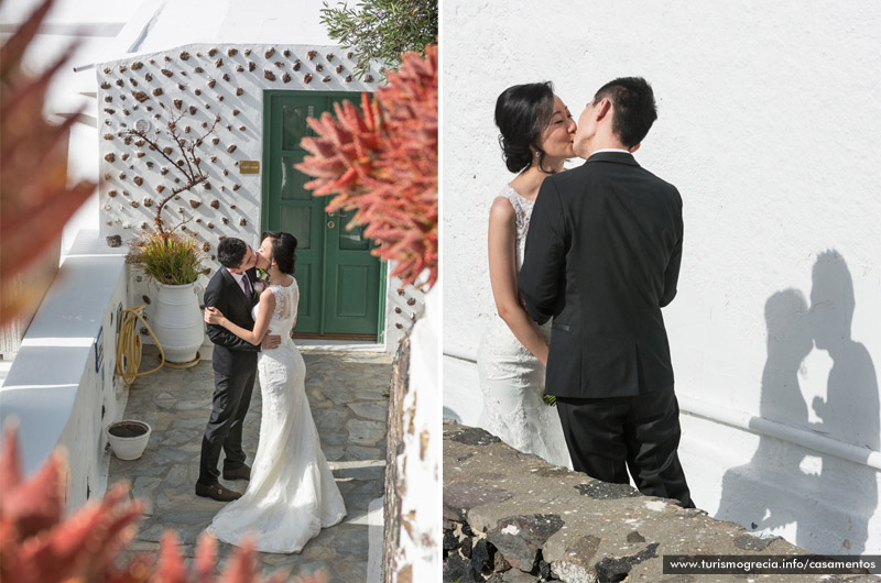 casamentos em santorini
