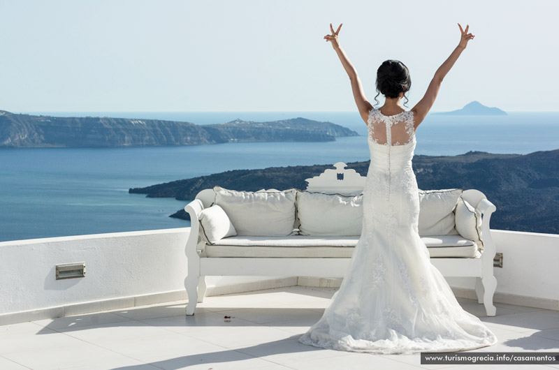 casamentos em santorini