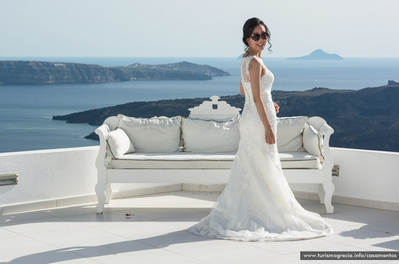 casamentos em santorini