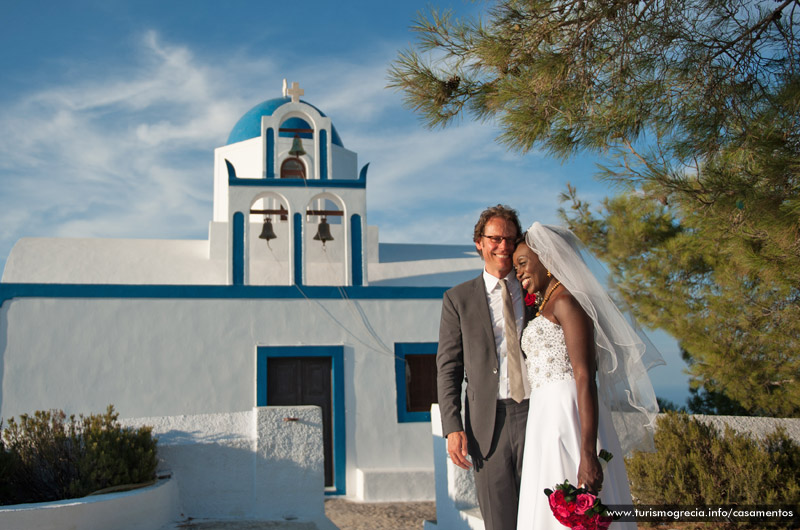 casamento em santorini