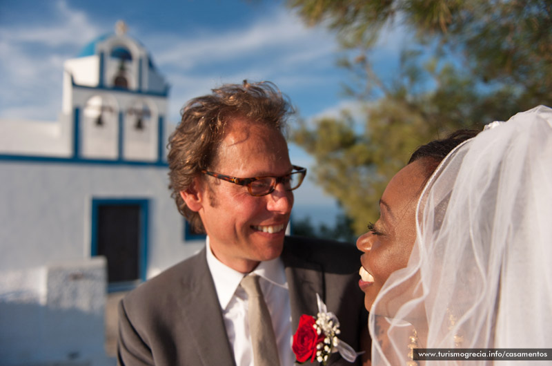 casamento em santorini