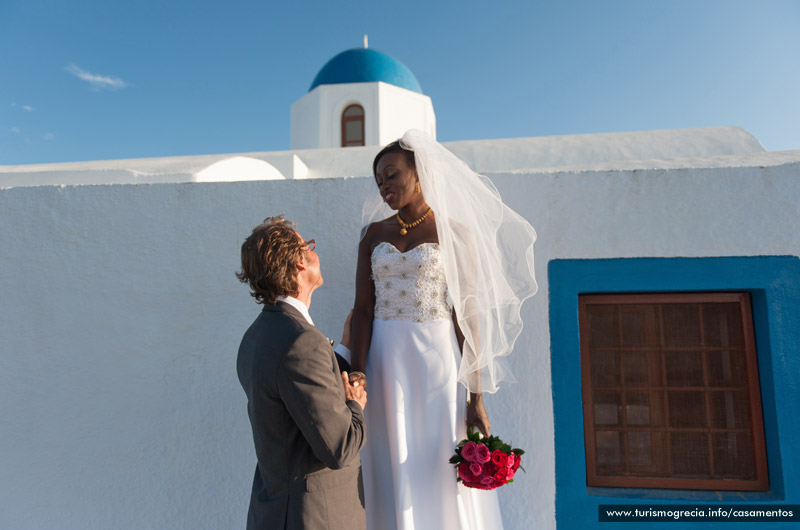 casamento em santorini