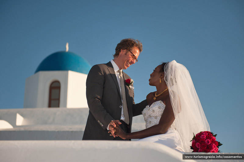 casamento em santorini