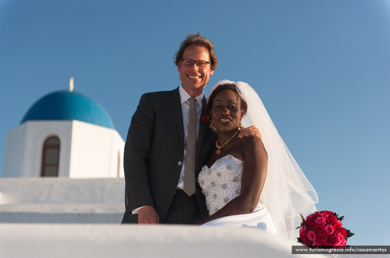 casamento em santorini