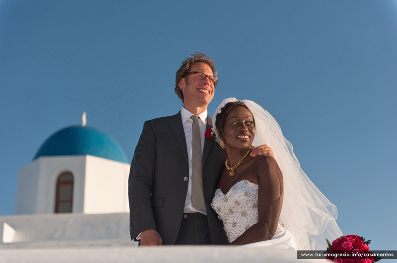 casamento em santorini