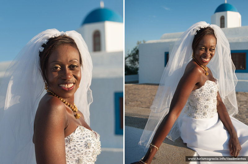 casamento em santorini