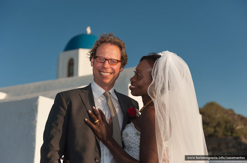 casamento em santorini