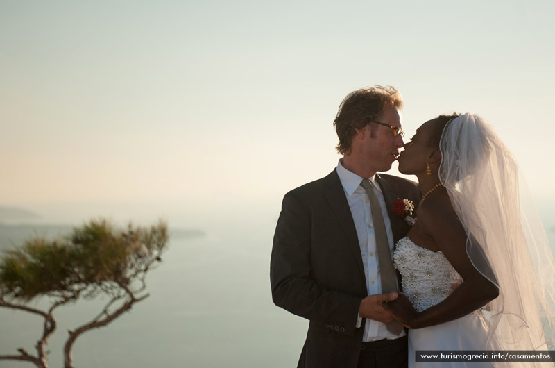 casamento em santorini