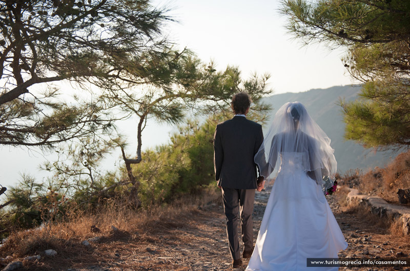 casamento em santorini