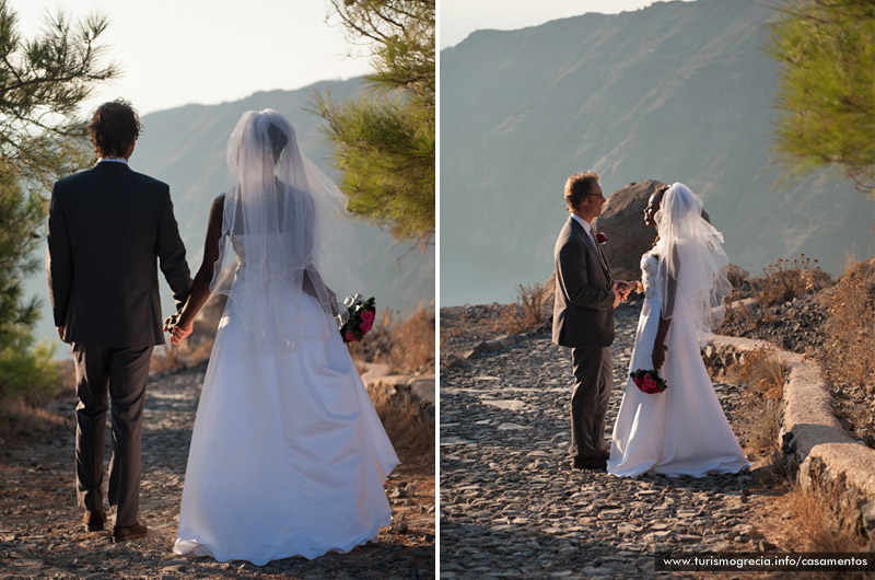 casamento em santorini