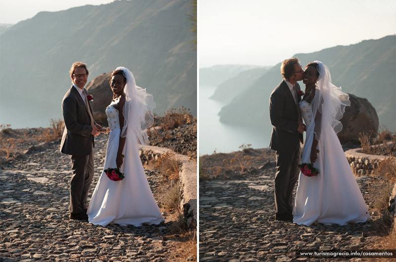 casamento em santorini