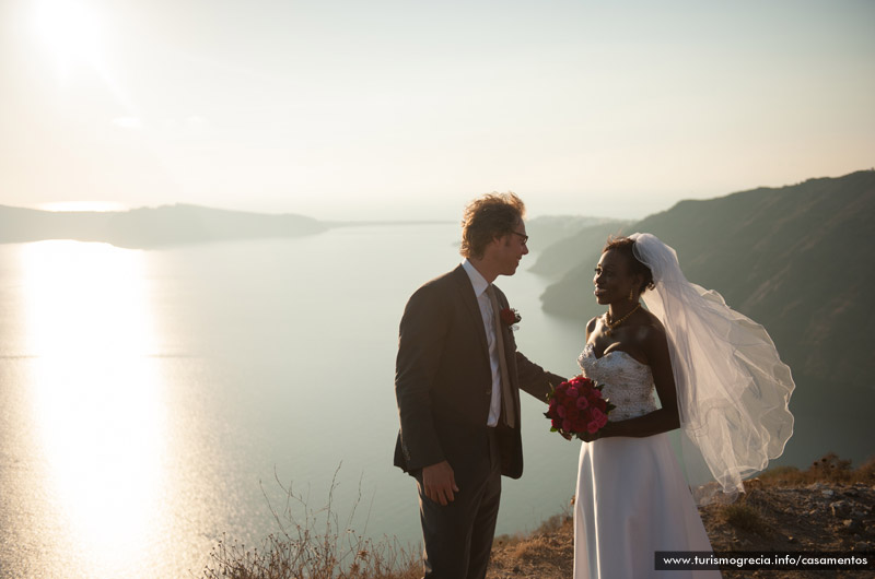 casamento em santorini