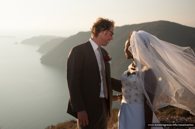 casamento em santorini