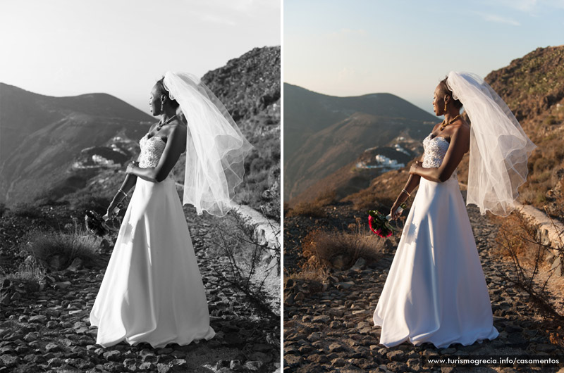 casamento em santorini