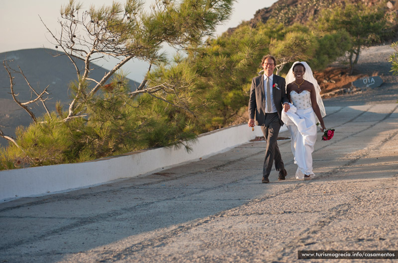 casamento em santorini