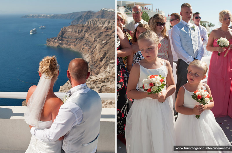 casamentos em santorini