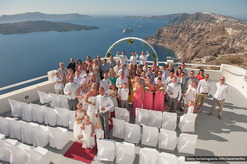 casamento em santorini